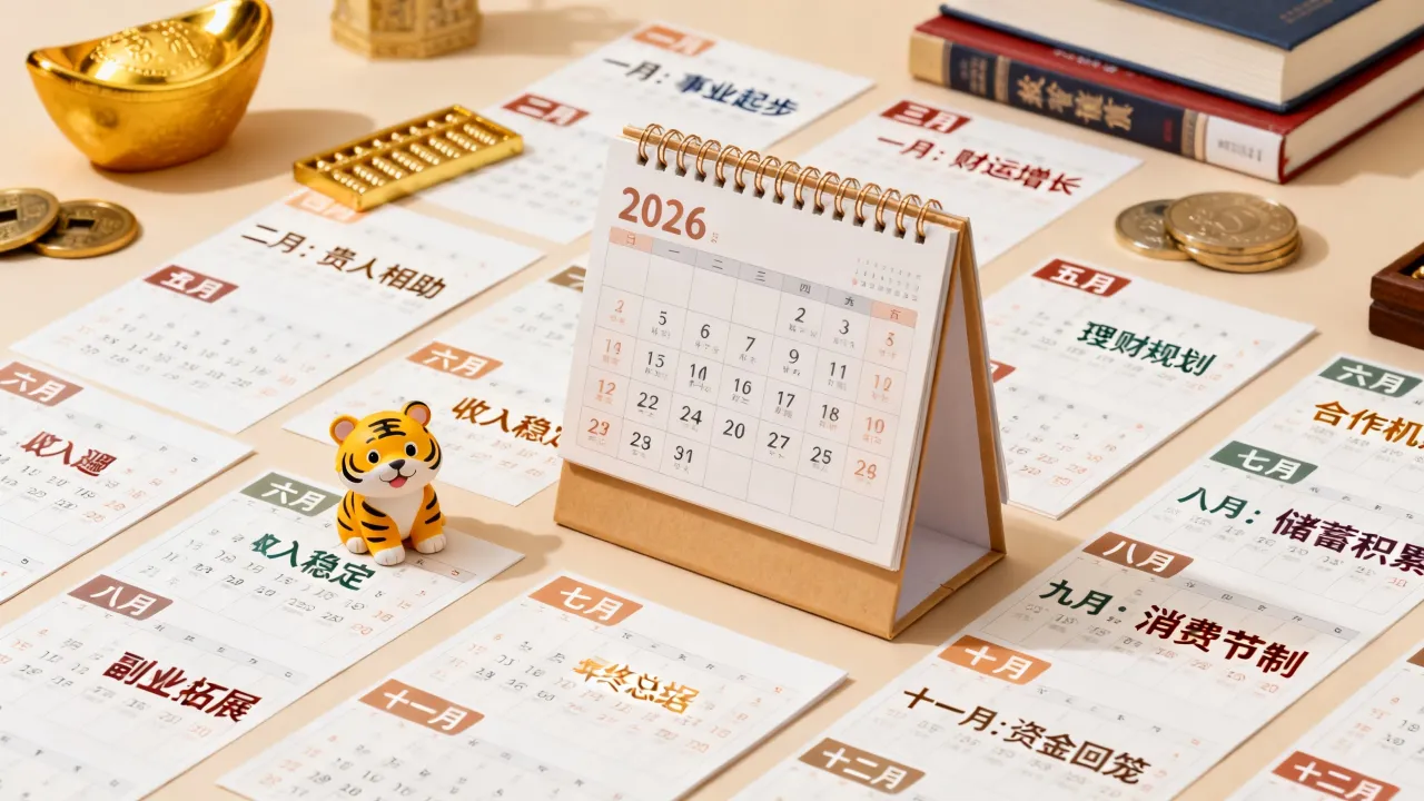 属虎2026年每月运势如何，各月财运怎样提升？
