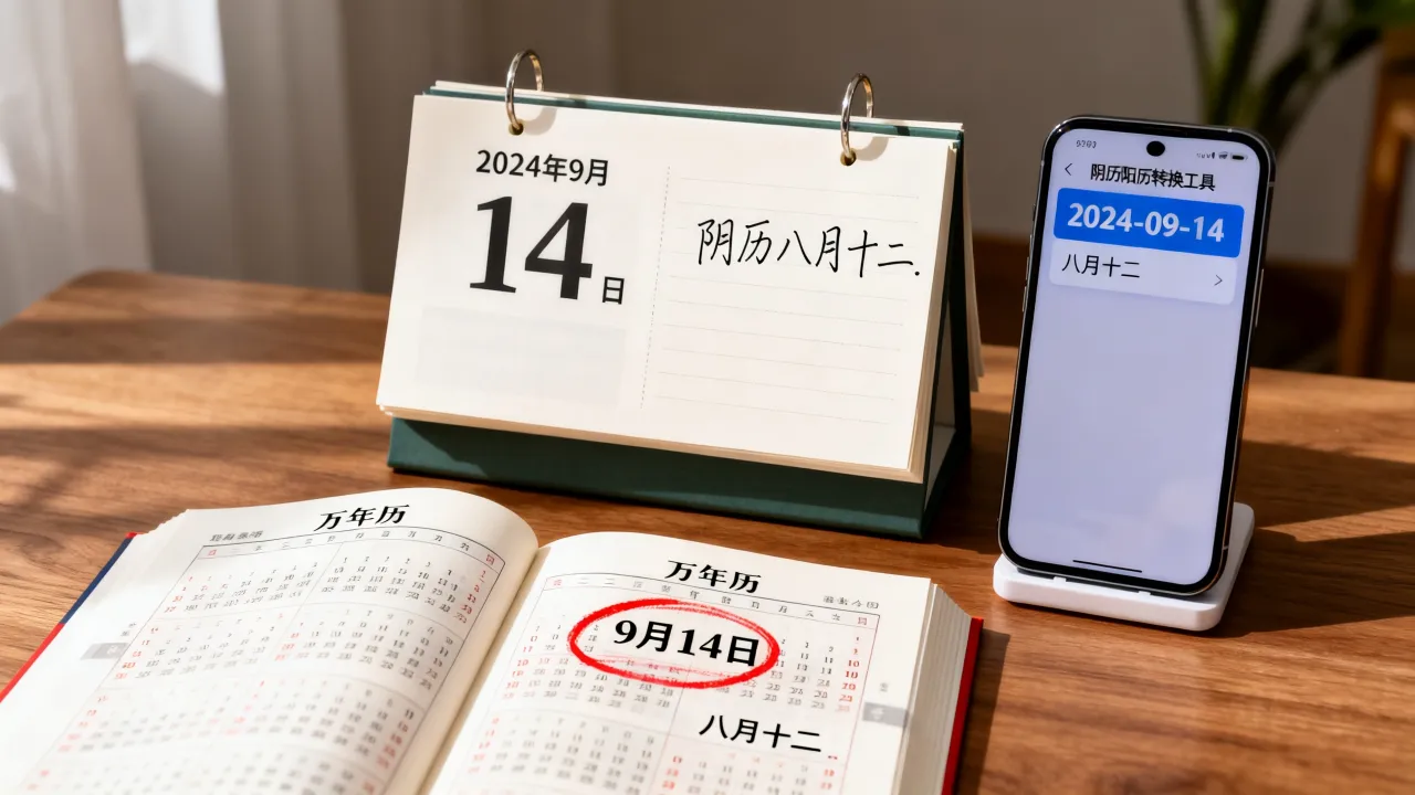 2024年9月14号是阴历几号,阴历阳历转换怎么查 2024年9月14号是阴历几号,阴历阳历转换怎么查