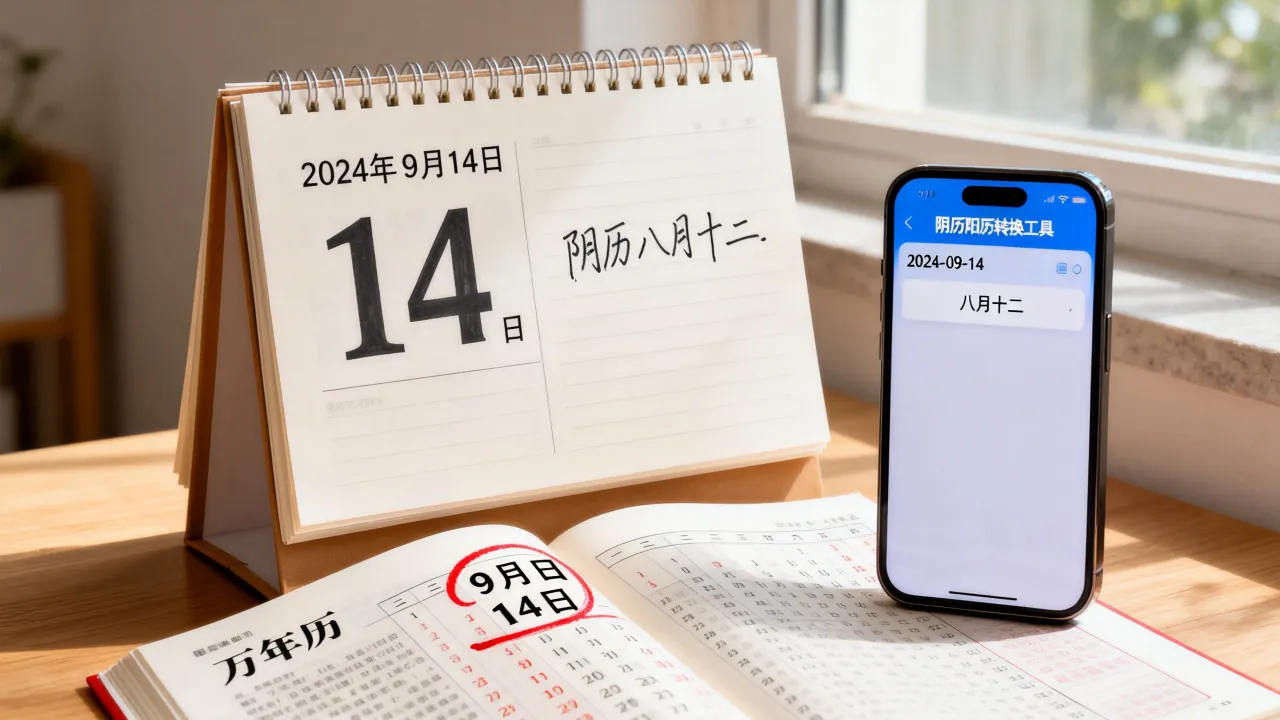 2024年9月14号是阴历几号,阴历阳历转换怎么查 2024年9月14号是阴历几号,阴历阳历转换怎么查
