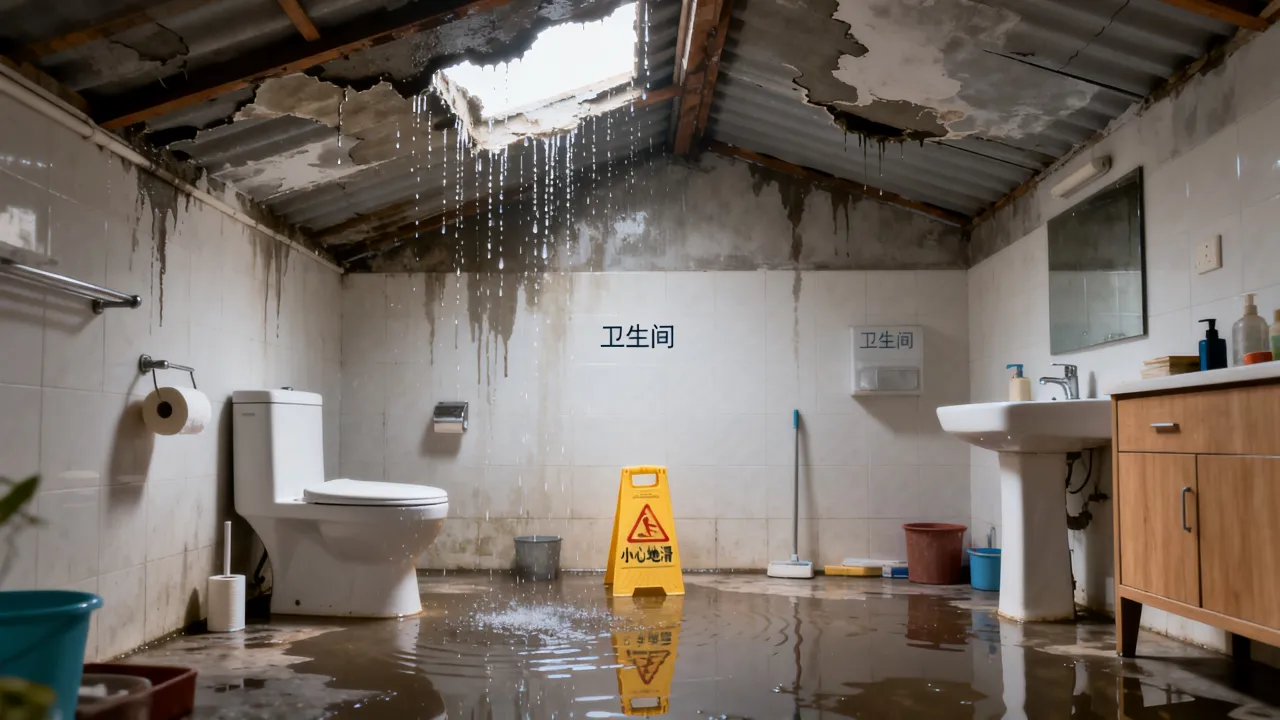 梦见卫生间屋顶漏水有什么征兆，周公解梦准不准？