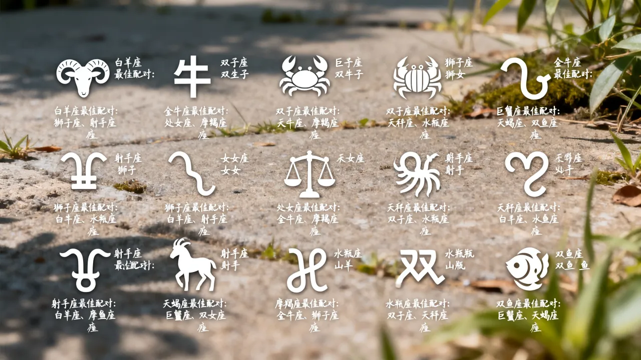 十二星座最佳配对星座有哪些？十二星座最佳配对表是什么？