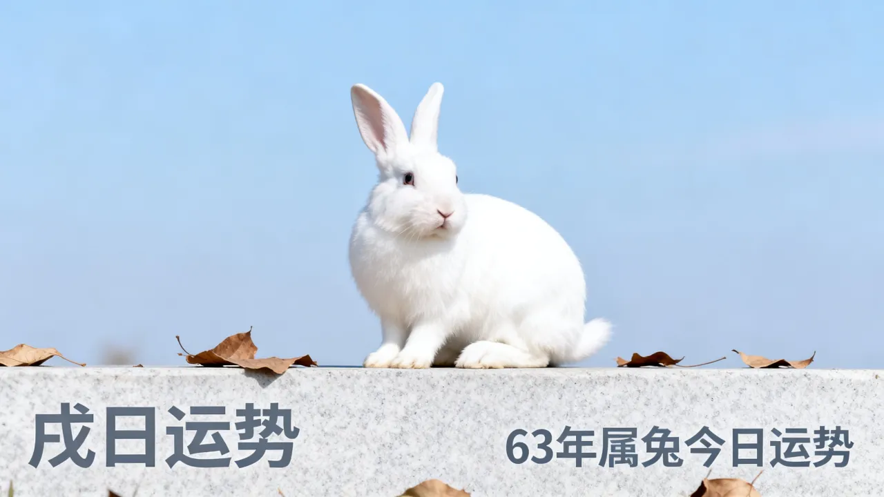 属兔的人在戌日运势如何，63年属兔人今天运势怎样？