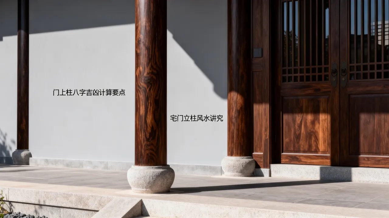 门上柱八字怎么算吉凶，宅门立柱风水有何讲究