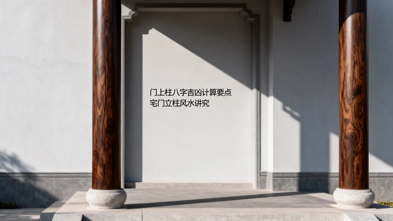 门上柱八字怎么算吉凶，宅门立柱风水有何讲究