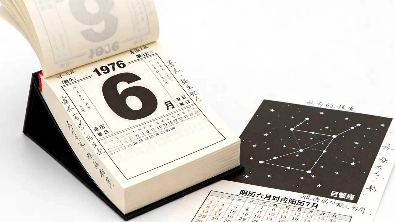 1976年阴历6月是什么星座,阴历六月是阳历几月几号? 1976年阴历6月是什么星座,阴历六月是阳历几月几号?