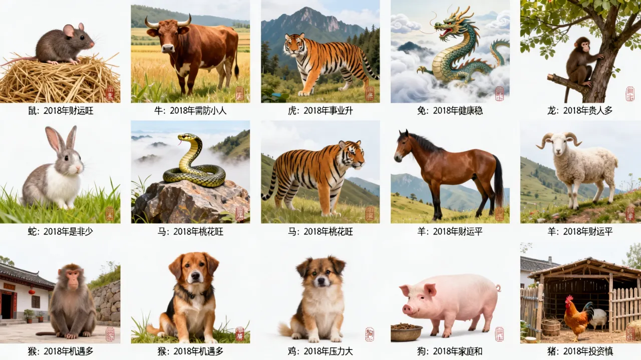 12生肖2018年命运如何?谁最旺谁最需当心? 12生肖2018年命运如何?谁最旺谁最需当心?