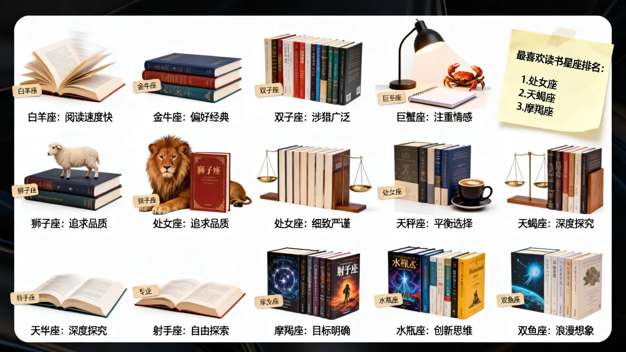 十二星座读书有什么特点,十二星座最喜欢读书的星座排名第几? 十二星座读书有什么特点,十二星座最喜欢读书的星座排名第几?