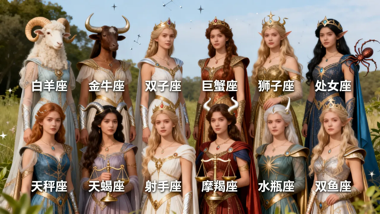 十二星座公主图照片怎么画?十二星座公主照片大全 十二星座公主图照片怎么画?十二星座公主照片大全