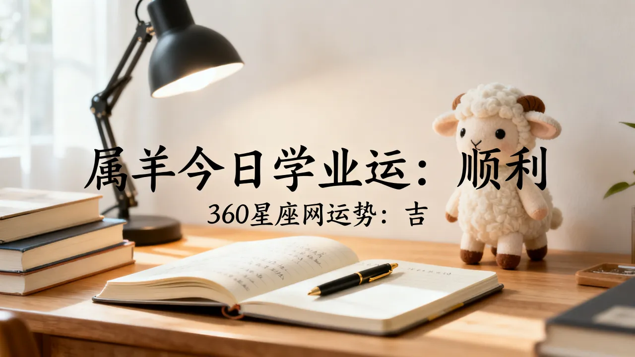 属羊的今日学业运如何，属羊的人今日运势360星座网怎么样
