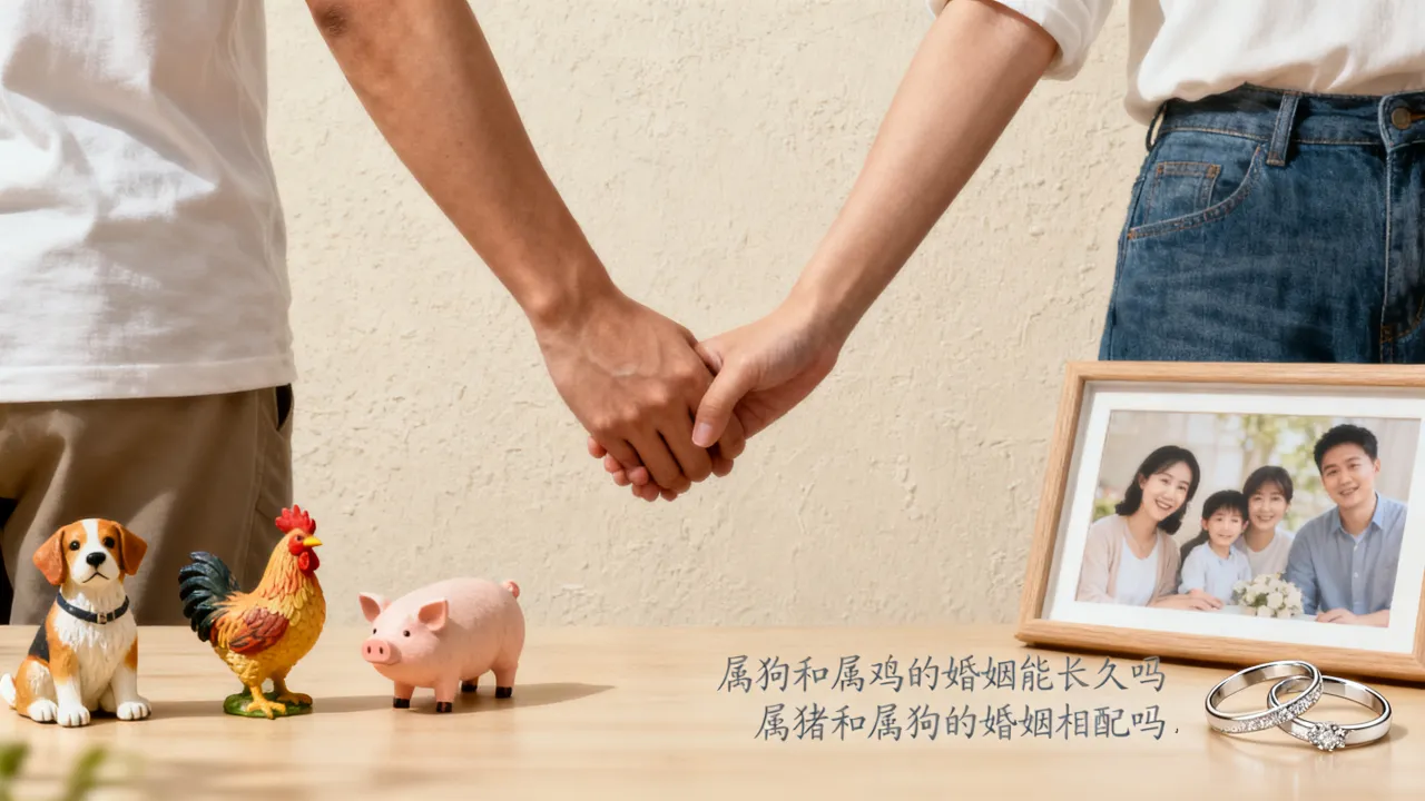 属狗和属鸡的婚姻能长久吗，属猪和属狗的婚姻相配吗？