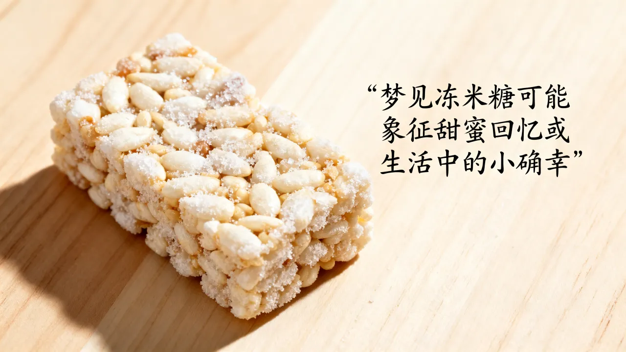 梦见冻米糖意味着什么，梦见冻米糖是什么预兆