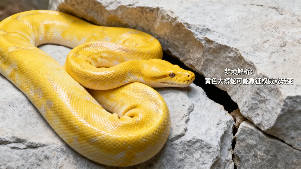 梦到了黄色的大蟒蛇怎么样，梦到黄色大蟒蛇预示什么吉凶？