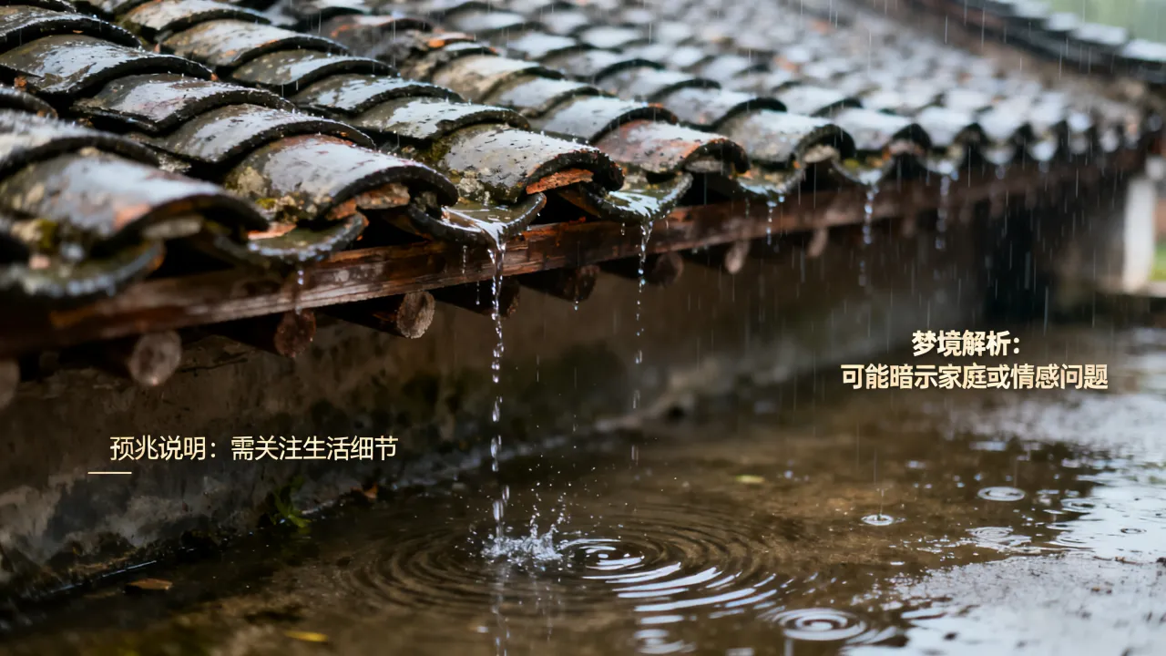 梦见瓦房漏雨有什么说法,做梦梦见瓦房漏雨是什么预兆 梦见瓦房漏雨有什么说法,做梦梦见瓦房漏雨是什么预兆