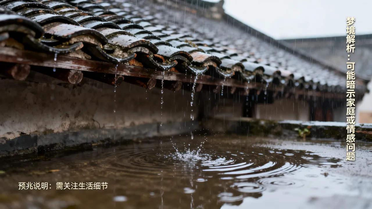 梦见瓦房漏雨有什么说法,做梦梦见瓦房漏雨是什么预兆 梦见瓦房漏雨有什么说法,做梦梦见瓦房漏雨是什么预兆