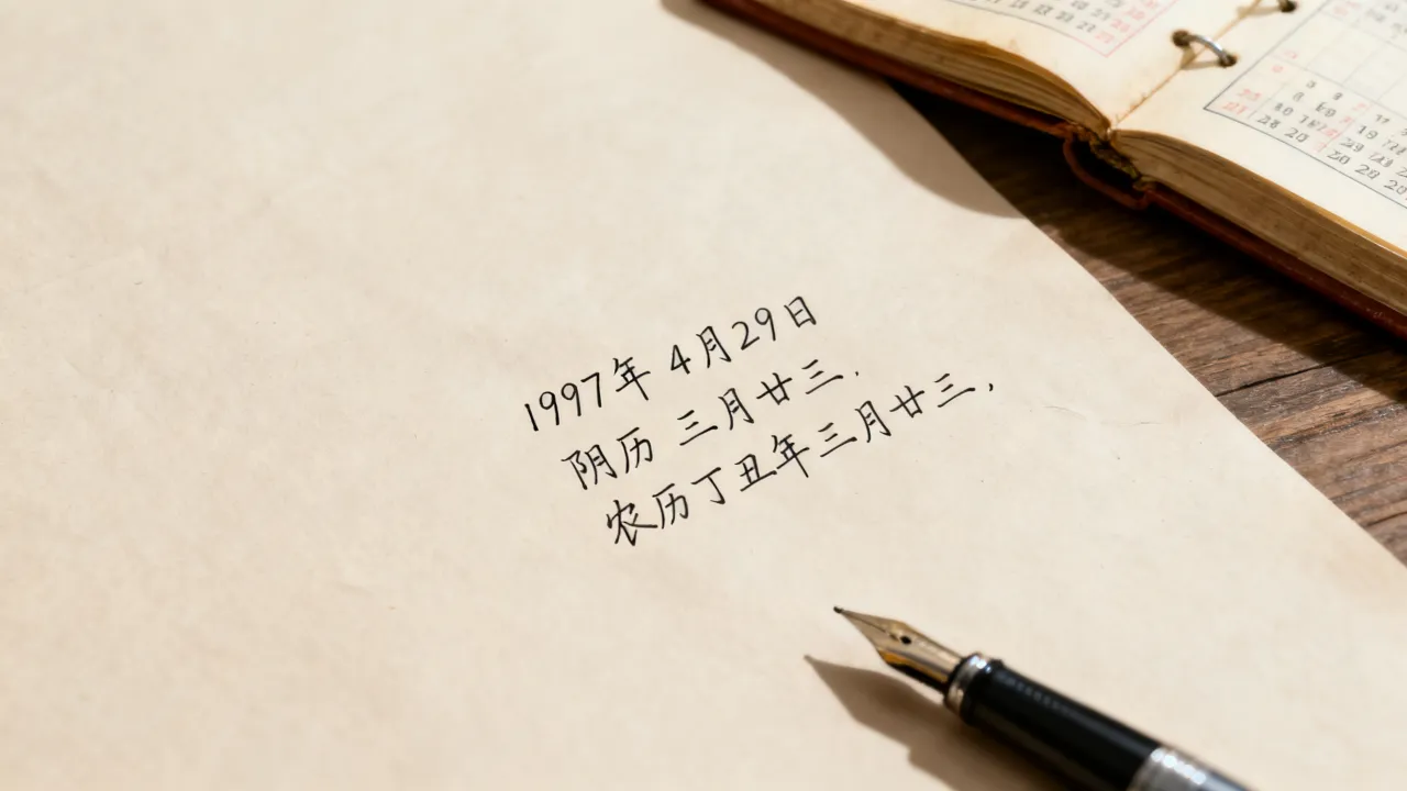 1997年4月29日阴历是几月几号，农历查询是什么日子？