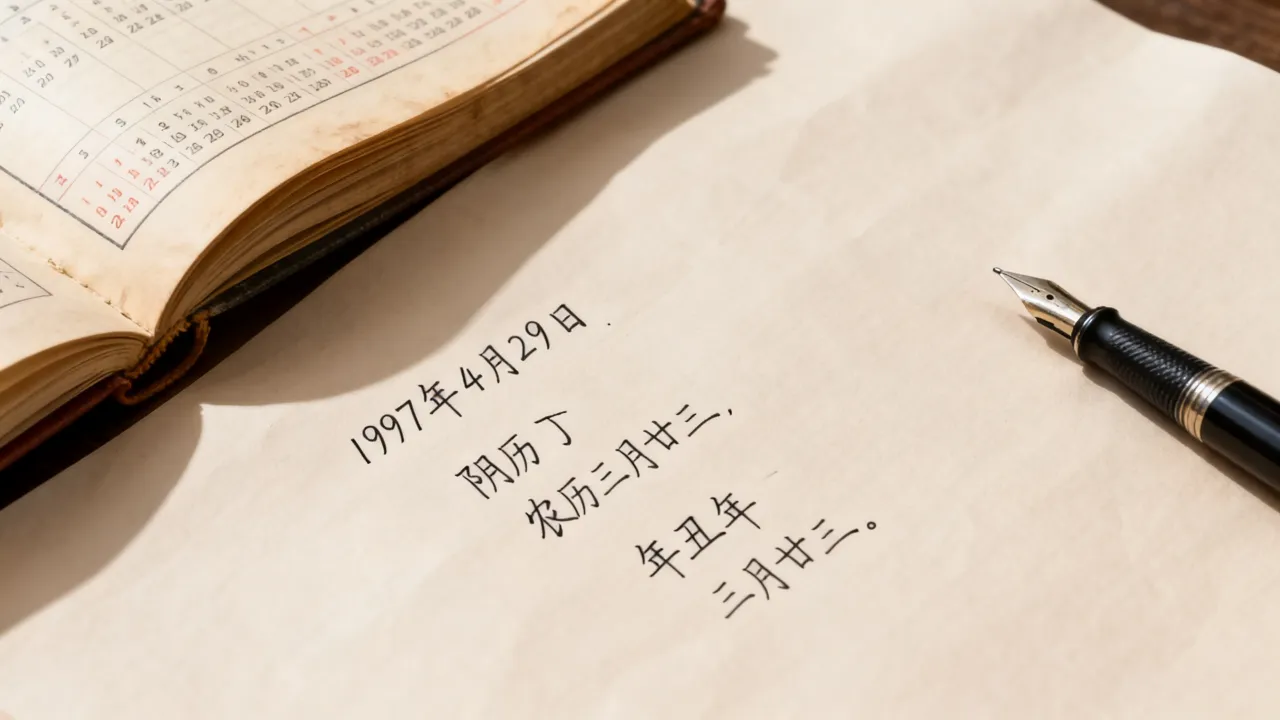 1997年4月29日阴历是几月几号，农历查询是什么日子？