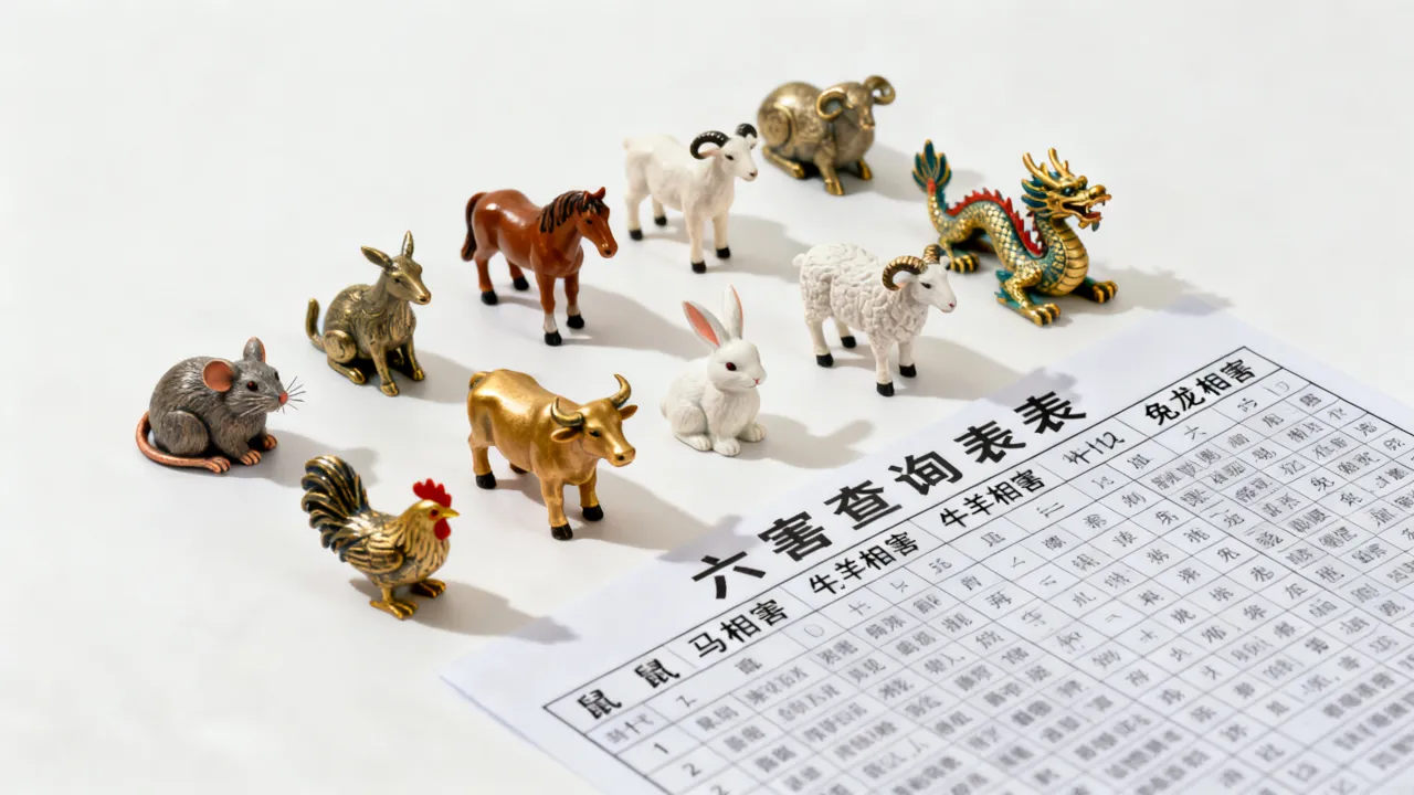 生肖六害是什么?生肖六害歌诀详解大全,六害查询表 生肖六害是什么?生肖六害歌诀详解大全,六害查询表