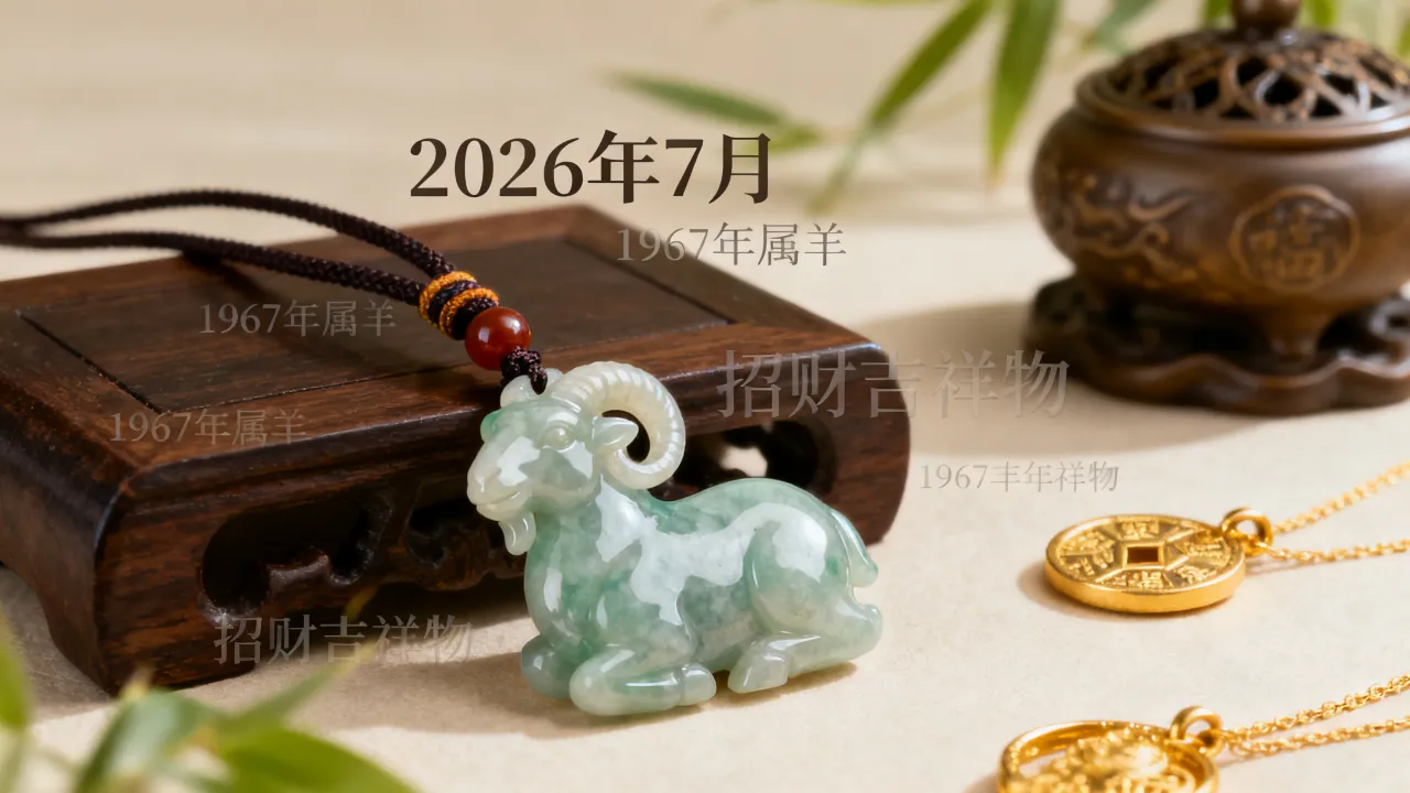 属羊2026年7月财运如何提升,1967年属羊人适合佩戴什么招财吉祥物 属羊2026年7月财运如何提升,1967年属羊人适合佩戴什么招财吉祥物