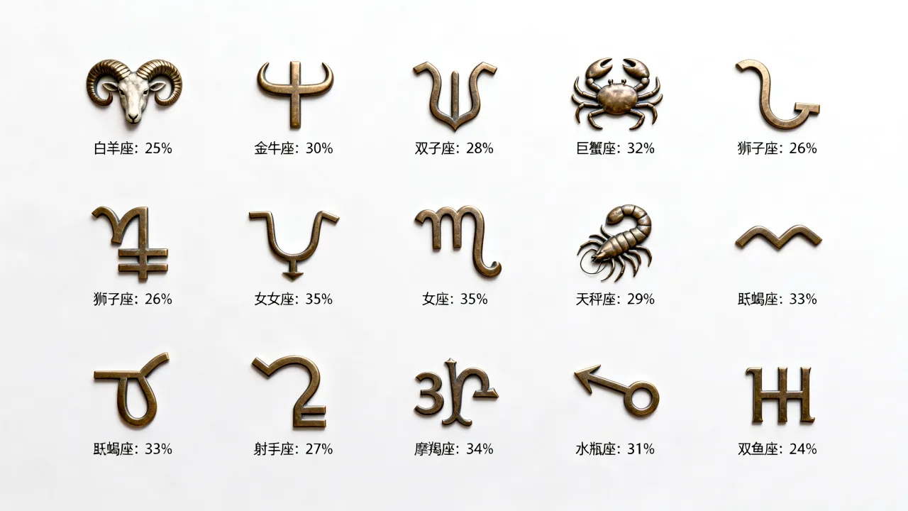 十二星座谁的单身率最高?,十二星座单身率排名 十二星座谁的单身率最高?,十二星座单身率排名
