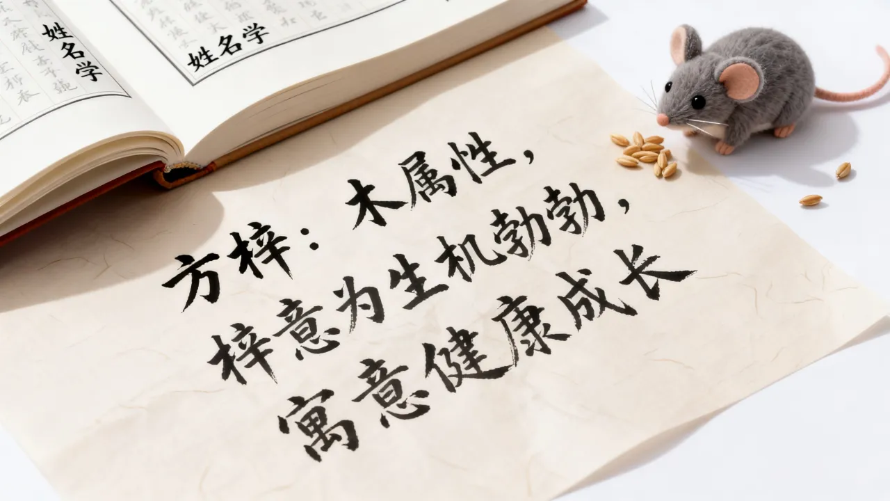 鼠宝宝起名方梓什么好？方梓名字寓意和五行解析