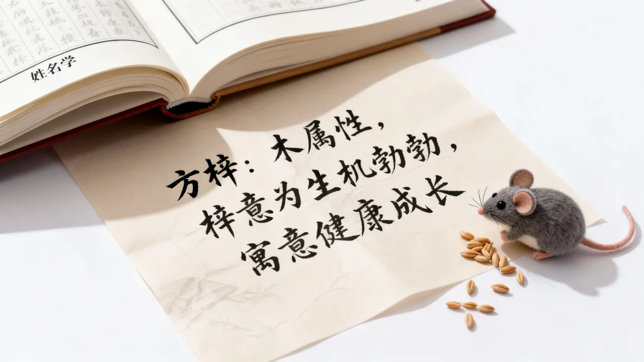鼠宝宝起名方梓什么好？方梓名字寓意和五行解析