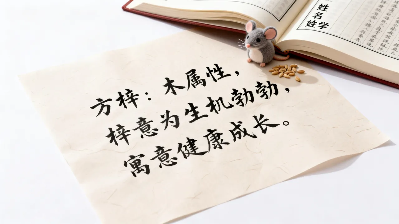 鼠宝宝起名方梓什么好？方梓名字寓意和五行解析
