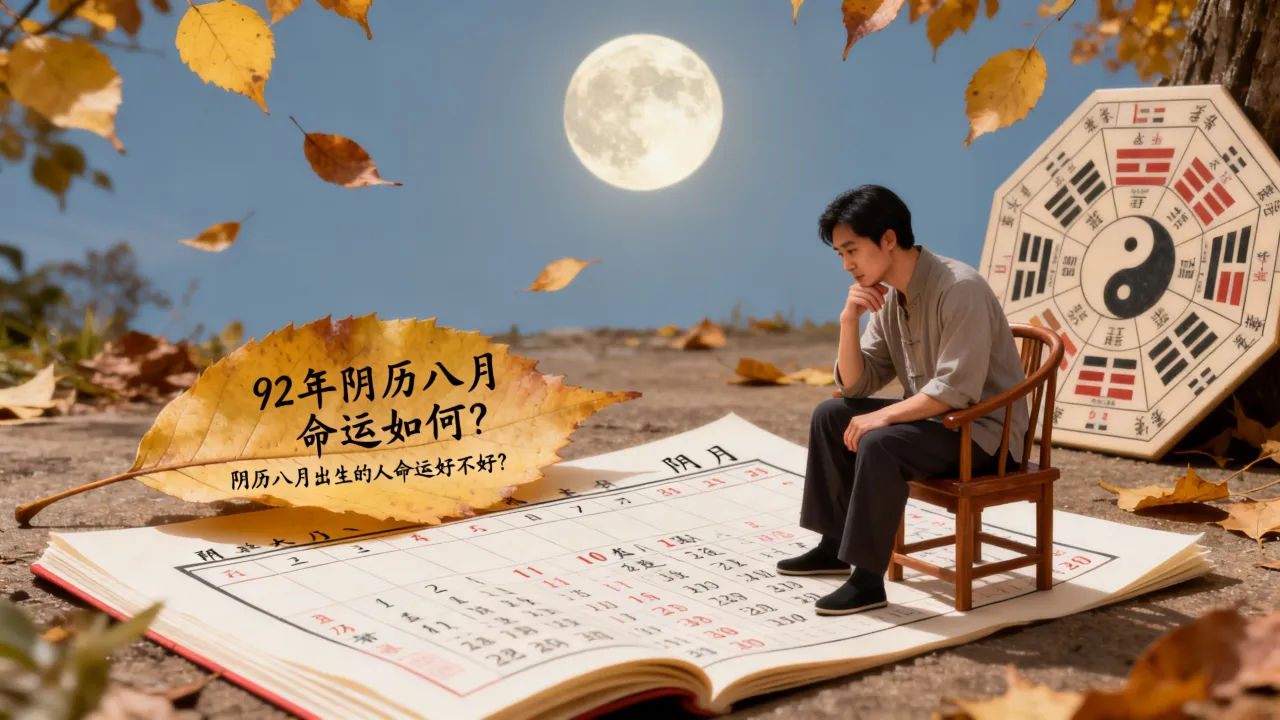 92年阴历八月命运如何？阴历八月出生的人命运好不好？