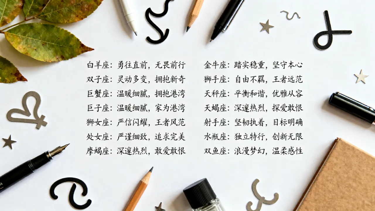 十二星座个性签名怎么写?,十二星座经典个性签名有哪些? 十二星座个性签名怎么写?,十二星座经典个性签名有哪些?