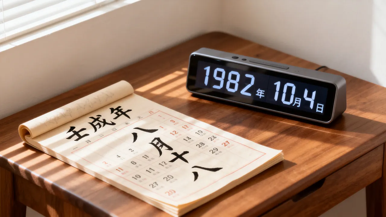 1982年10月4日阴历是阳历几号,阴历生日怎么算? 1982年10月4日阴历是阳历几号,阴历生日怎么算?