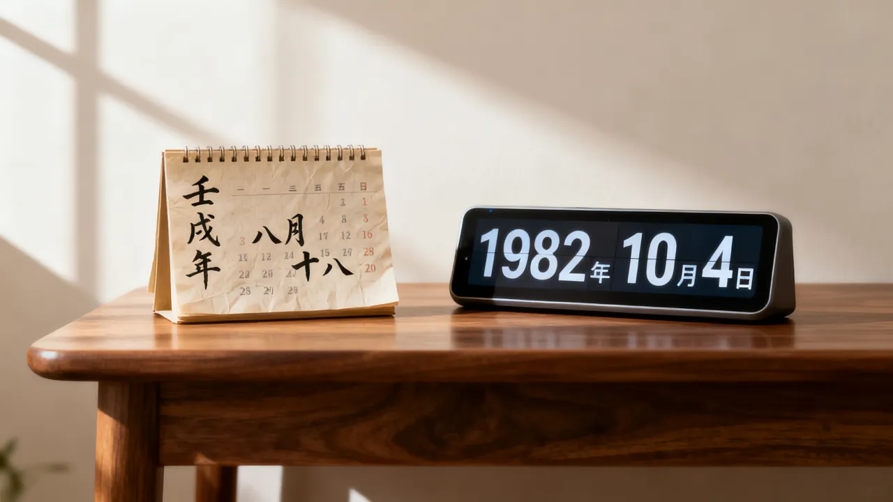 1982年10月4日阴历是阳历几号,阴历生日怎么算? 1982年10月4日阴历是阳历几号,阴历生日怎么算?
