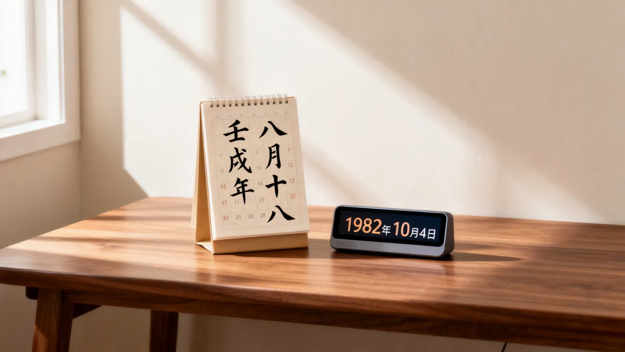 1982年10月4日阴历是阳历几号,阴历生日怎么算? 1982年10月4日阴历是阳历几号,阴历生日怎么算?