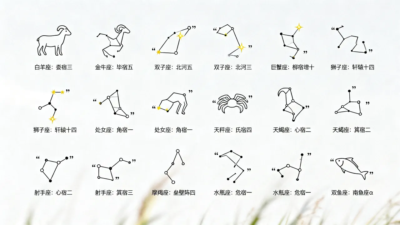 十二星座的星星特点有哪些,哪颗星最亮最独特? 十二星座的星星特点有哪些,哪颗星最亮最独特?