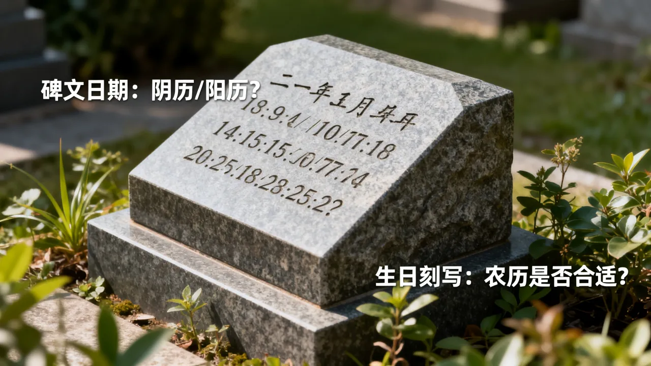 碑文日期是阴历还是阳历,墓碑刻生日用农历对吗 碑文日期是阴历还是阳历,墓碑刻生日用农历对吗