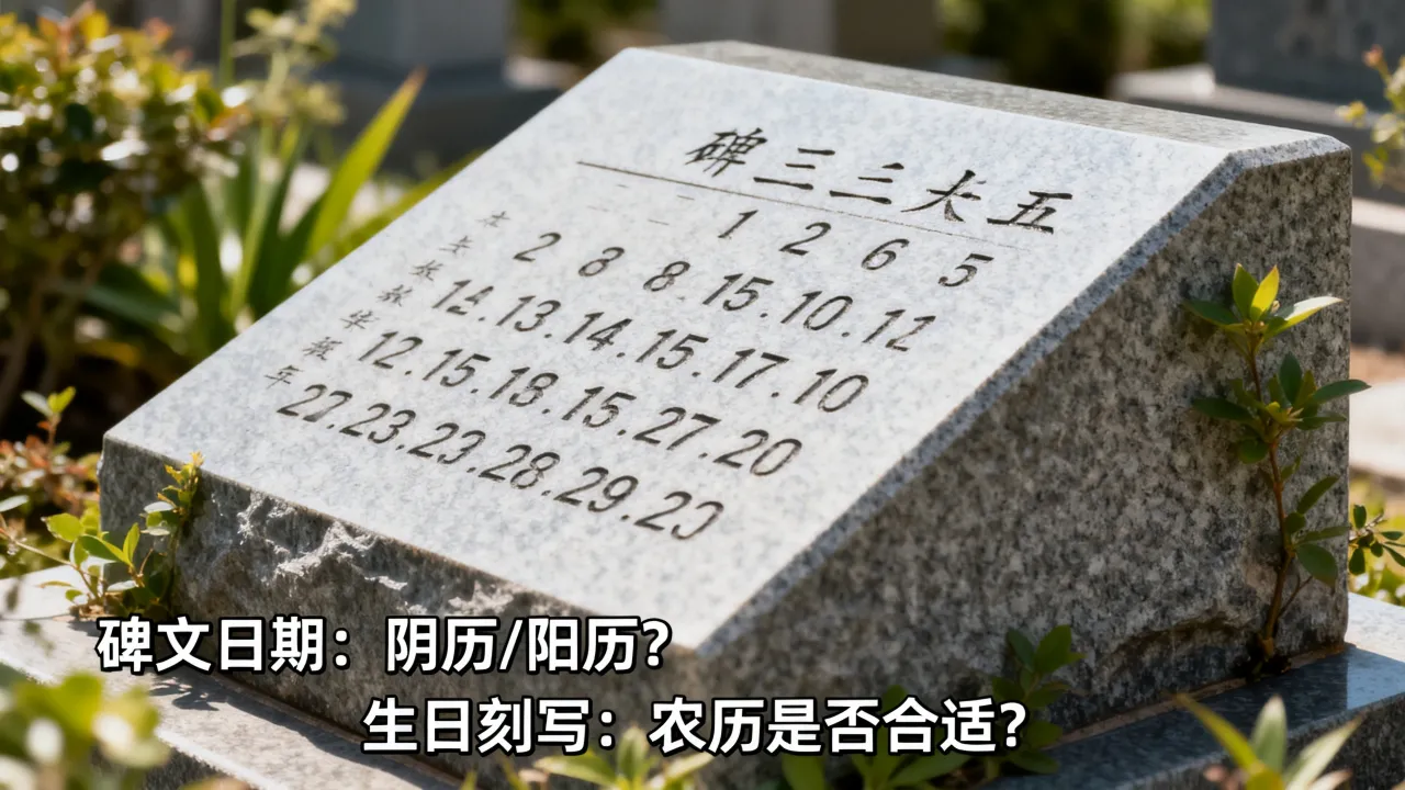 碑文日期是阴历还是阳历,墓碑刻生日用农历对吗 碑文日期是阴历还是阳历,墓碑刻生日用农历对吗