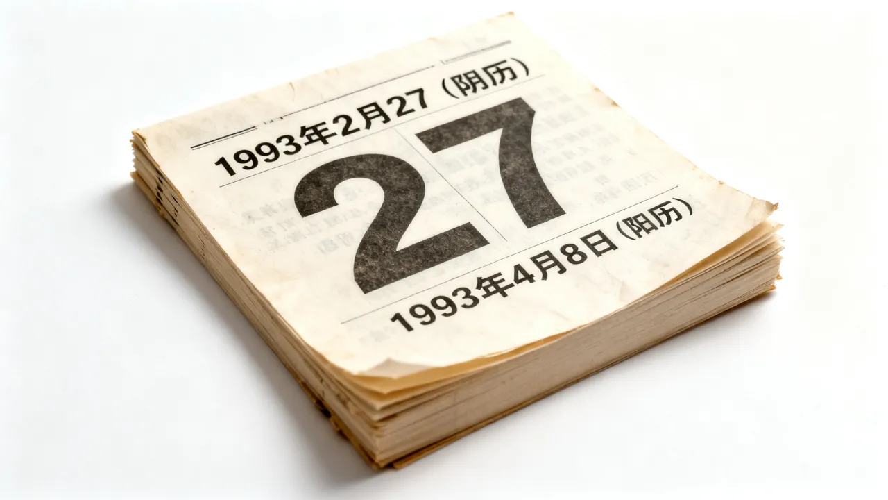 1993年2月27阴历是阳历几号,阴历1993年2月27对应的公历日期 1993年2月27阴历是阳历几号,阴历1993年2月27对应的公历日期