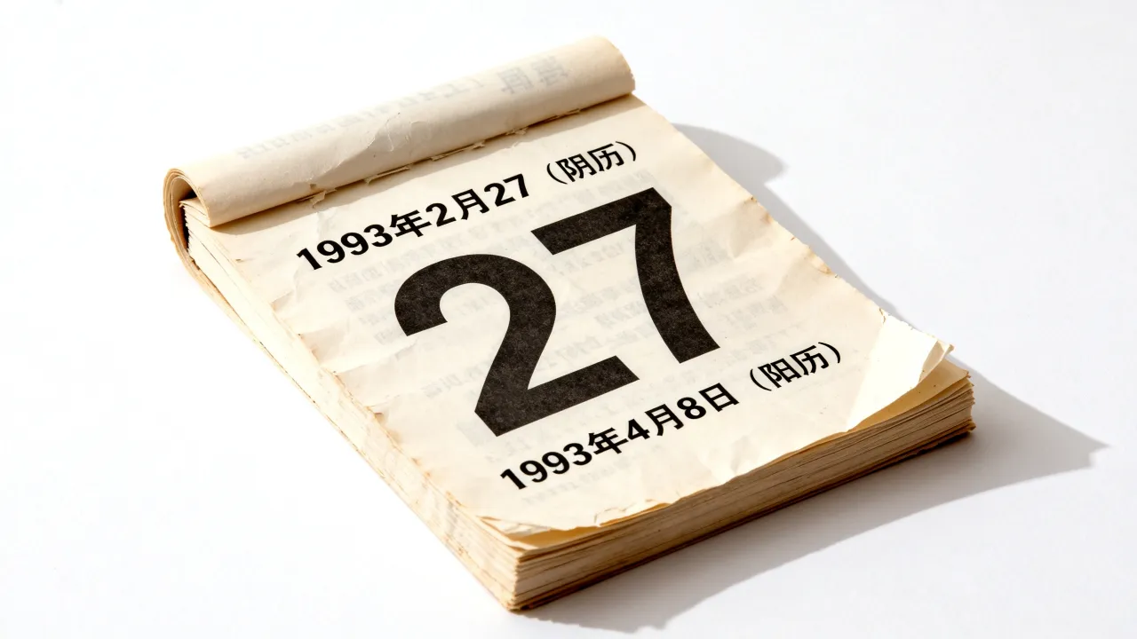 1993年2月27阴历是阳历几号,阴历1993年2月27对应的公历日期 1993年2月27阴历是阳历几号,阴历1993年2月27对应的公历日期