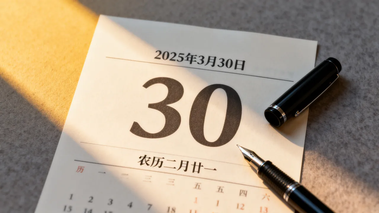 3月30阴历是多少号,2025年3月30日是农历几月初几? 3月30阴历是多少号,2025年3月30日是农历几月初几?