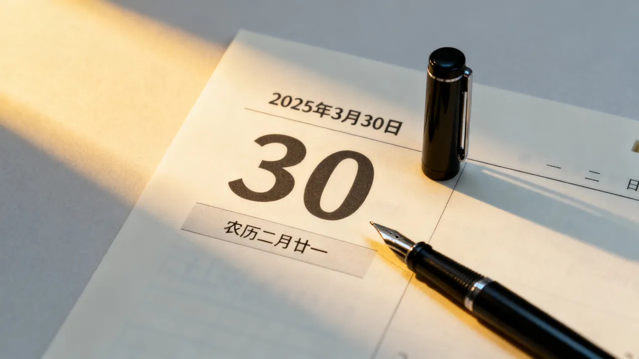 3月30阴历是多少号,2025年3月30日是农历几月初几? 3月30阴历是多少号,2025年3月30日是农历几月初几?