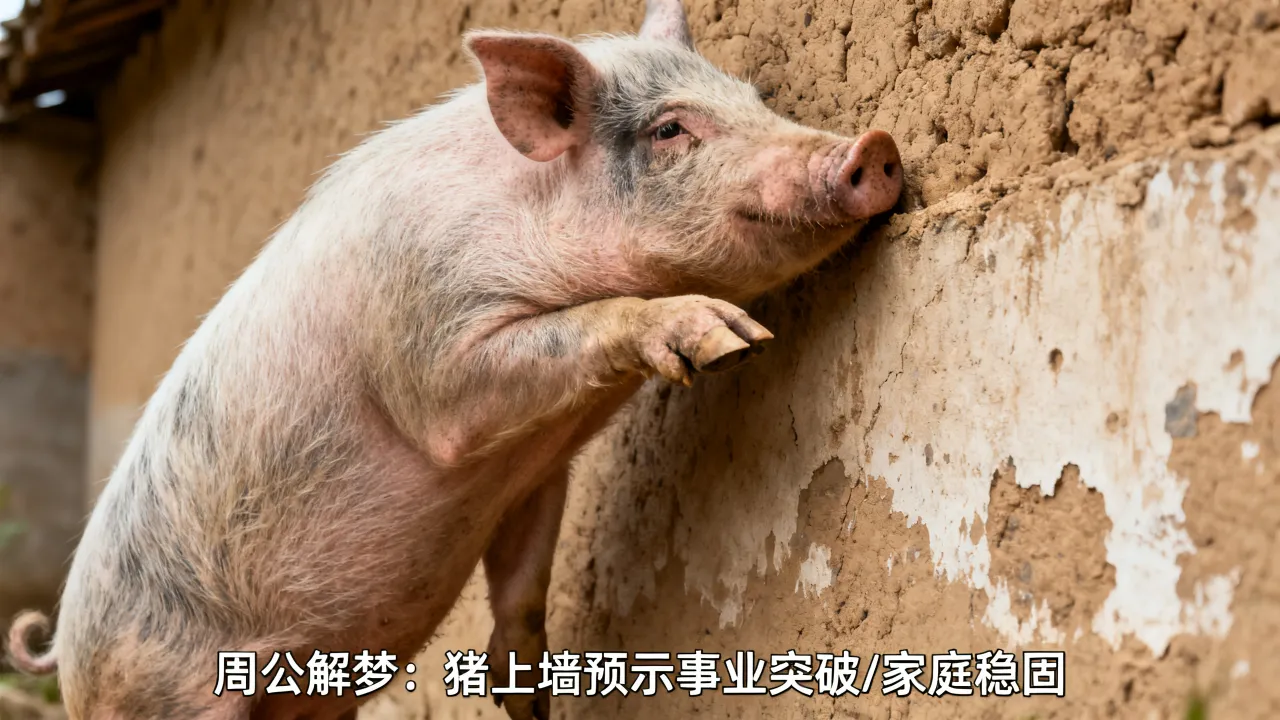 梦到了猪上墙有什么意义吗,周公解梦梦见猪上墙有什么征兆 梦到了猪上墙有什么意义吗,周公解梦梦见猪上墙有什么征兆