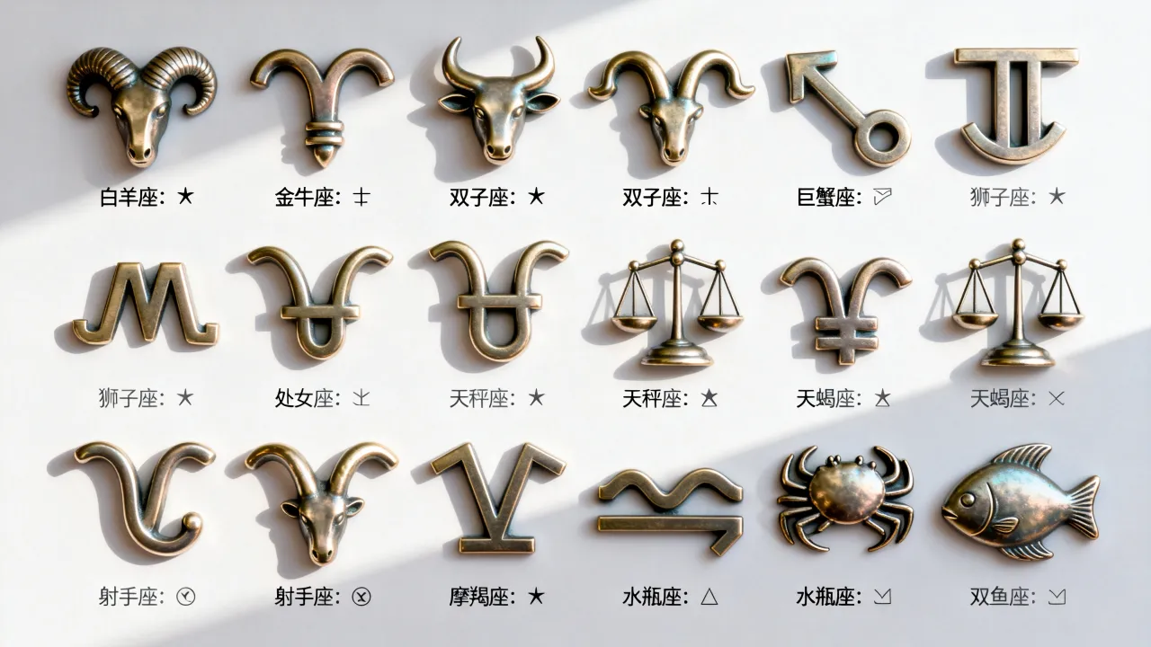 十二星座符号是什么?十二星座符号怎么打出来? 十二星座符号是什么?十二星座符号怎么打出来?