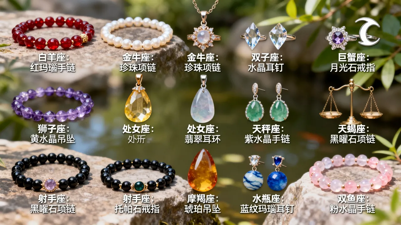 十二星座饰品哪个最旺运？十二星座戴什么首饰招桃花