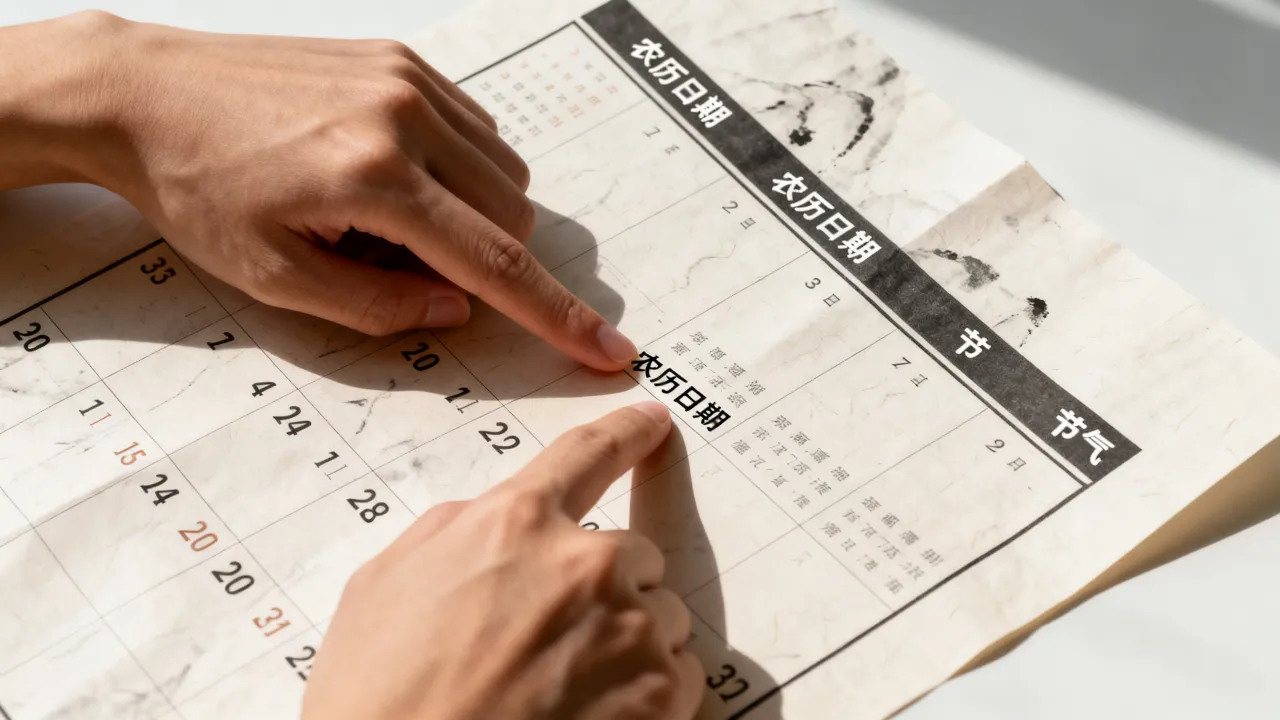 日历上的阴历在哪里，怎么看农历日期和节气？