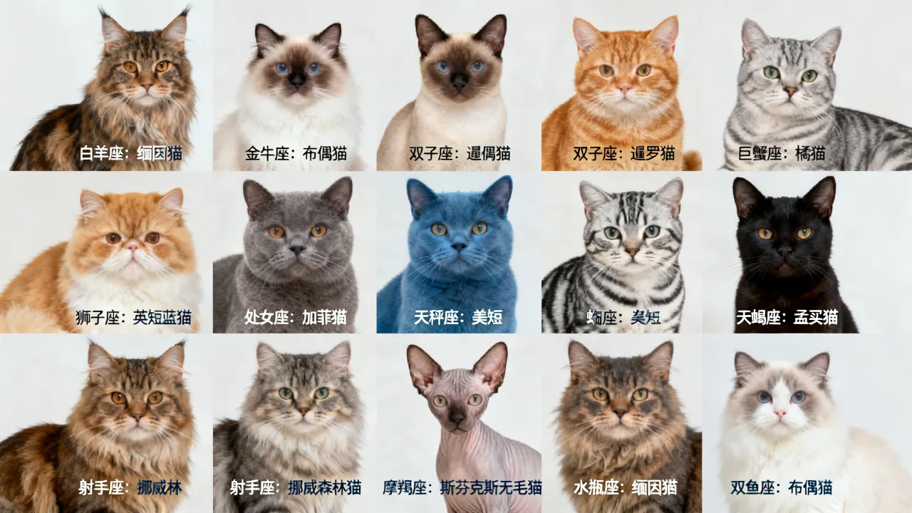 十二星座适合养什么宠物猫,你的星座命定猫咪是哪一只? 十二星座适合养什么宠物猫,你的星座命定猫咪是哪一只?