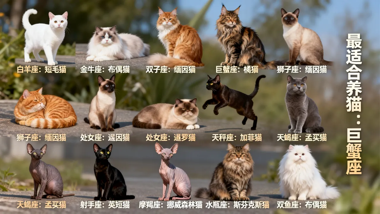 十二星座的宠物猫分别是什么,哪个星座最适合养猫? 十二星座的宠物猫分别是什么,哪个星座最适合养猫?