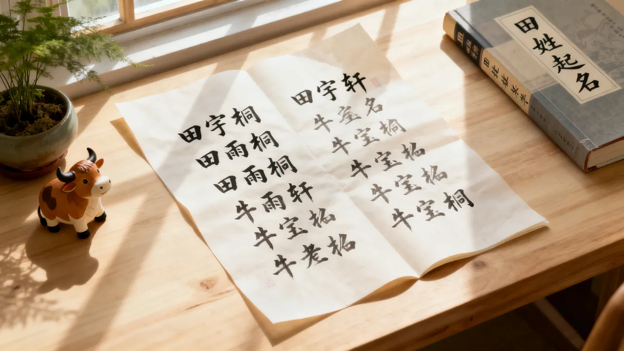 田姓牛宝宝怎么起名，田姓牛年男宝宝女宝宝取名大全有哪些？