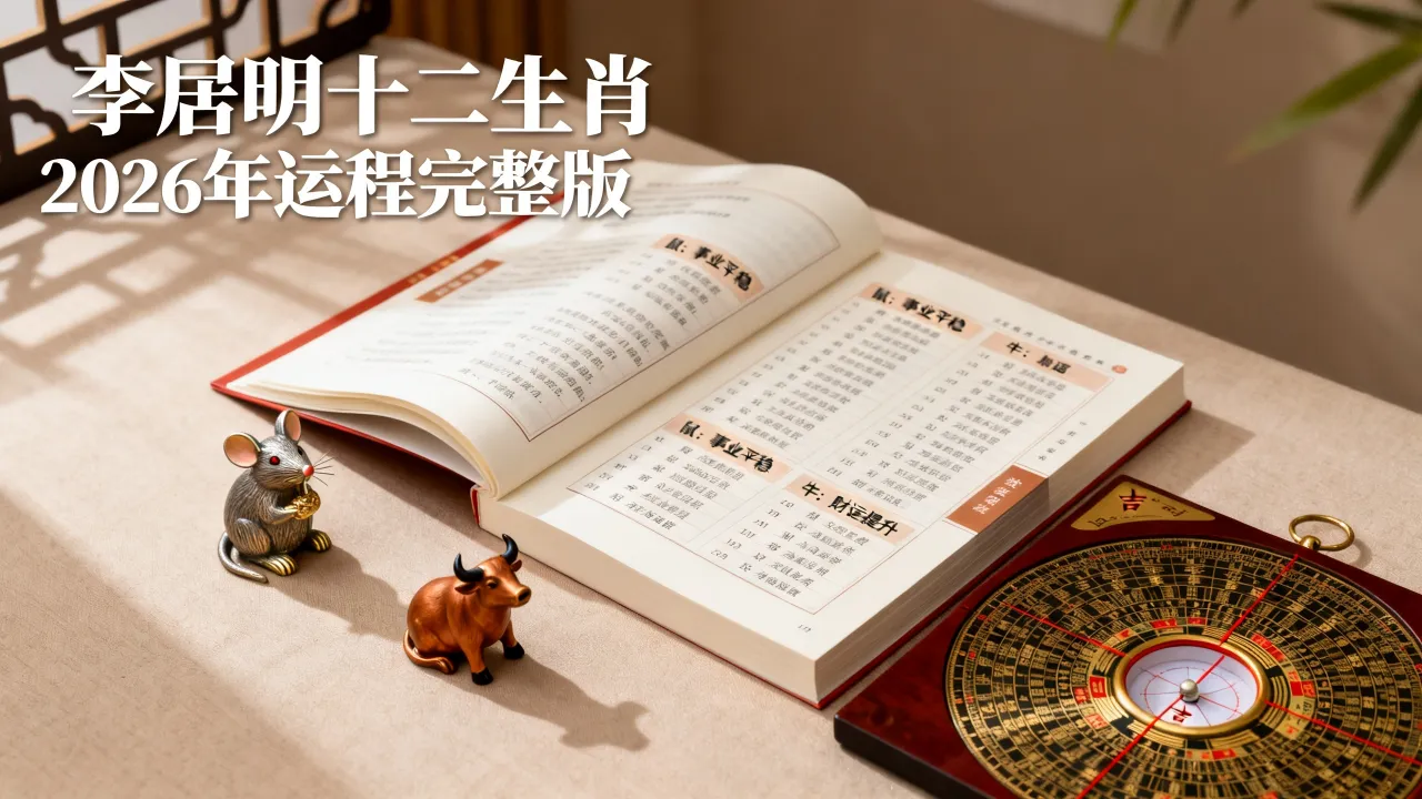 李居明十二生肖2026年运程完整版准不准,李居明运程书 李居明十二生肖2026年运程完整版准不准,李居明运程书