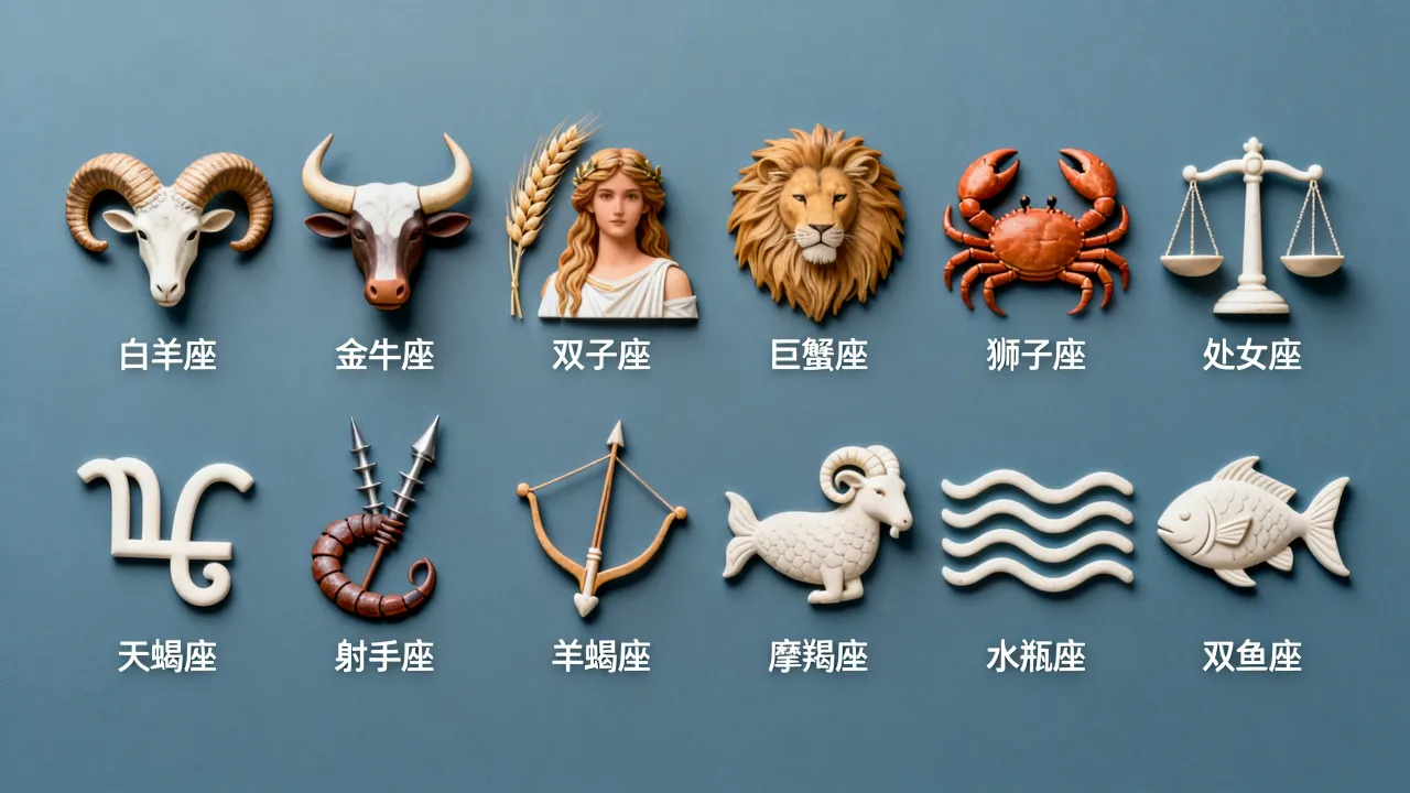 十二星座标志图片有哪些？,十二星座标志图片是什么