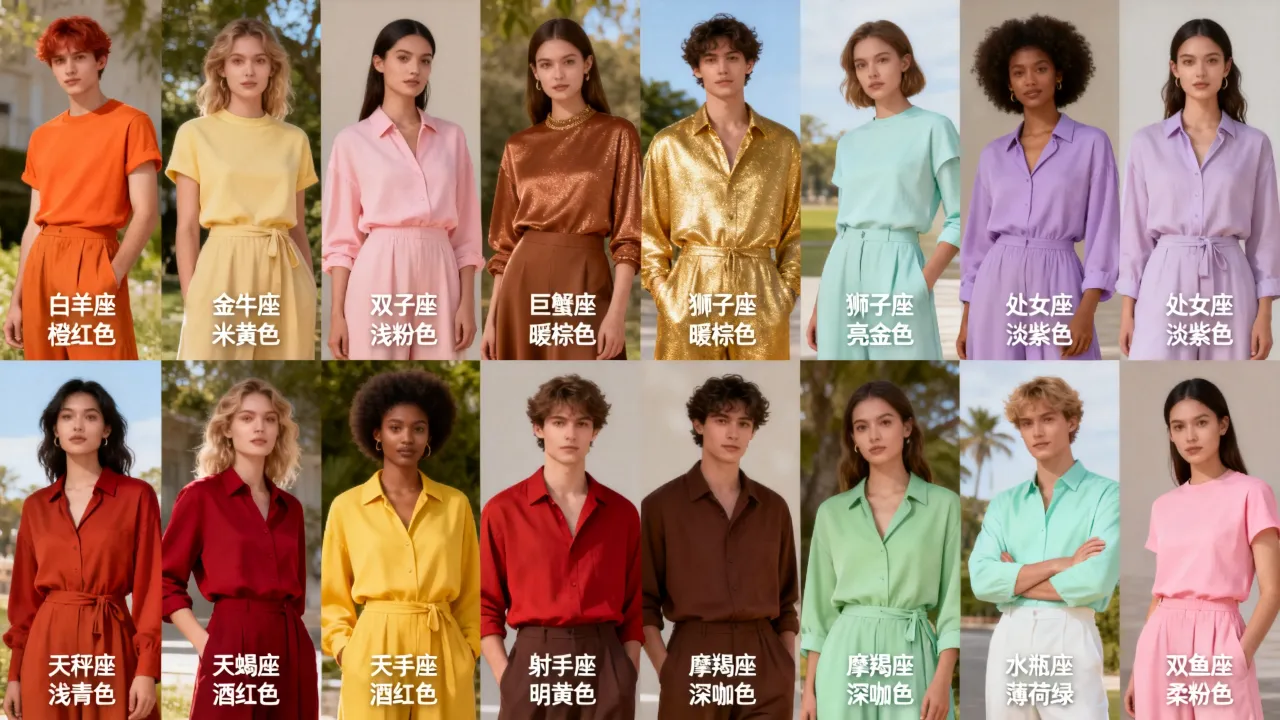 十二星座适合什么暖色穿搭?你的幸运暖色是什么 十二星座适合什么暖色穿搭?你的幸运暖色是什么