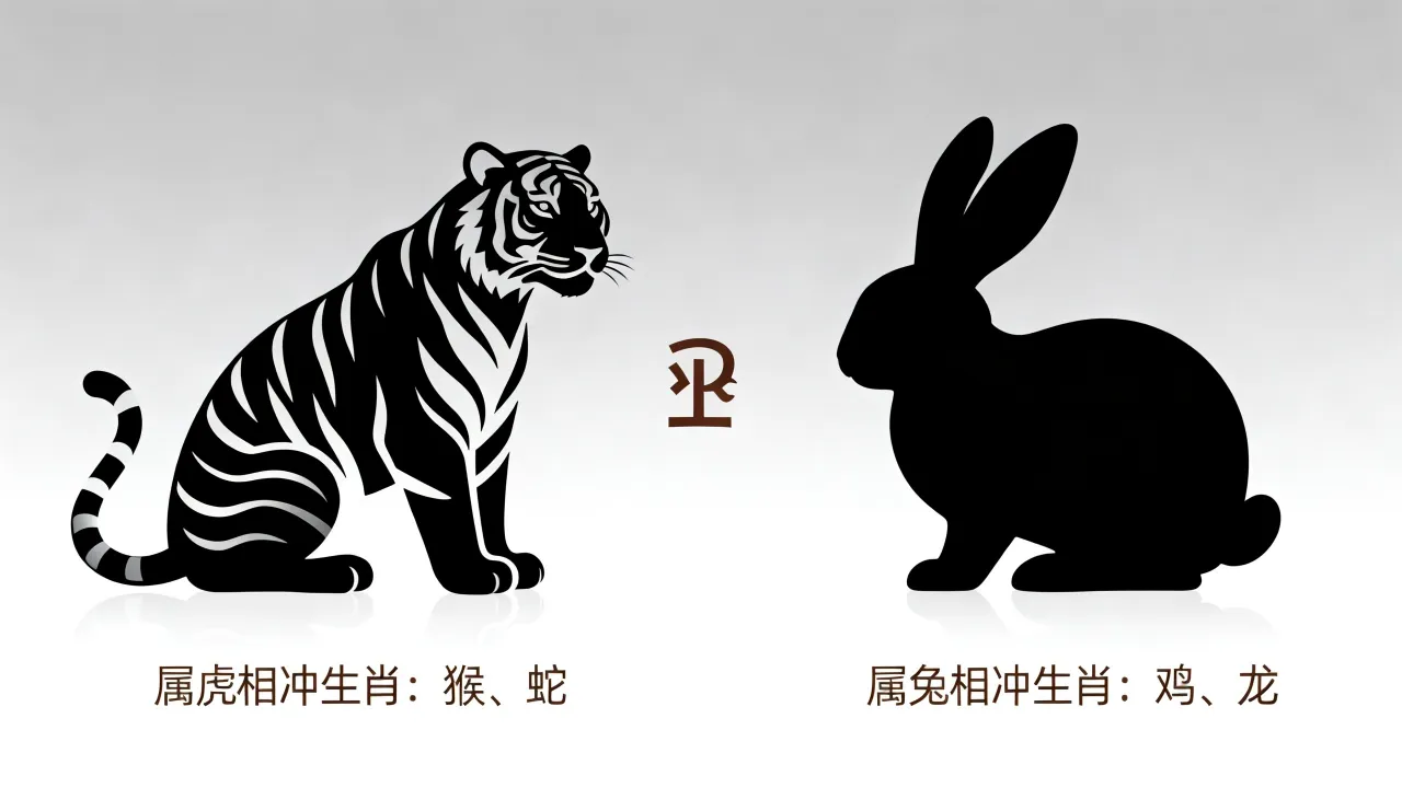 属虎的生肖相冲是什么,属兔的生肖相冲和什么生肖相冲? 属虎的生肖相冲是什么,属兔的生肖相冲和什么生肖相冲?