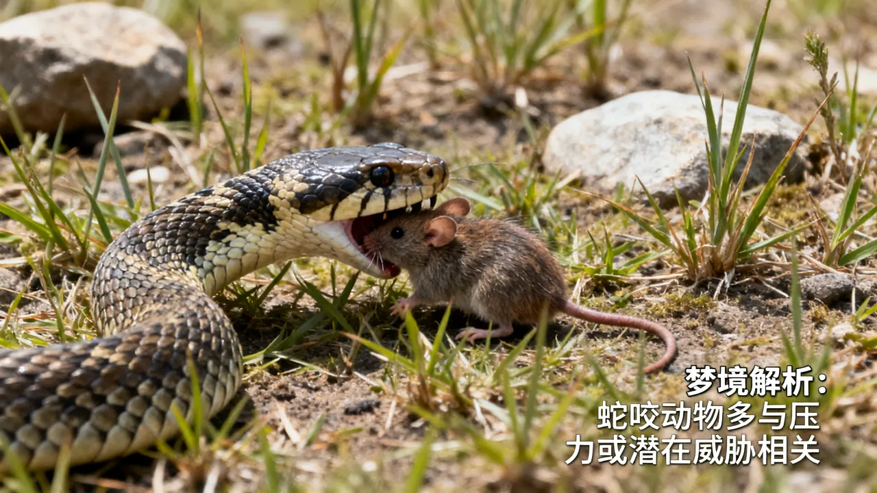梦到蛇咬动物代表什么，梦见蛇咬小动物是什么预兆